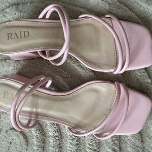Women's Pink Strappy Sandals